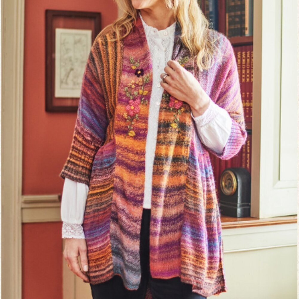 April Cornell Taos Sweater Multi Colour Floral Embroidery XL